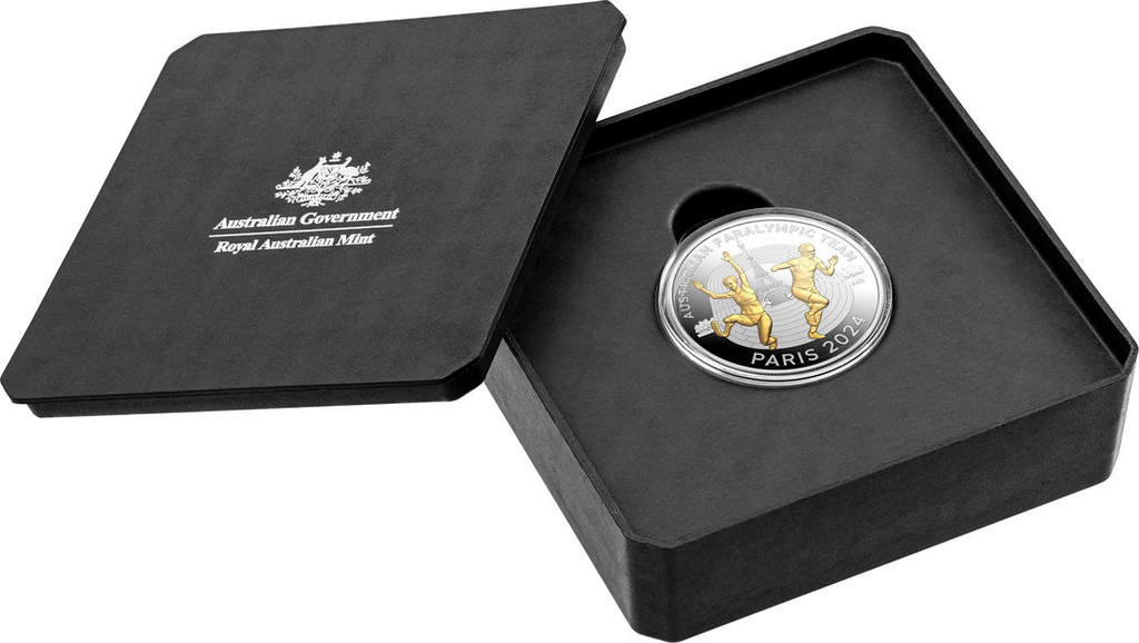 ROYAL AUSTRALIAN MINT - AUSTRALIAN PARALYMPIC TEAM | 2024 $5 SELECTIVELY GOLD PLATED PROOF COIN