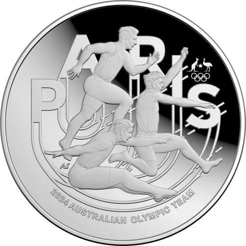 ROYAL AUSTRALIAN MINT - AUSTRALIAN OLYMPIC TEAM | 2024 $5 FINE SILVER PROOF DOMED COIN