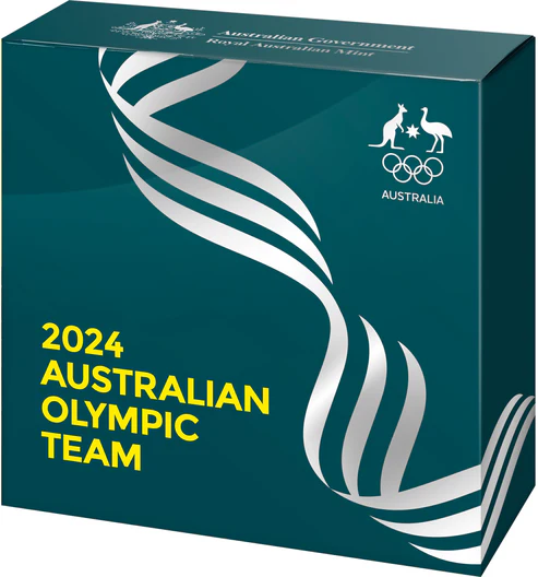 ROYAL AUSTRALIAN MINT - AUSTRALIAN OLYMPIC TEAM | 2024 $5 FINE SILVER PROOF DOMED COIN