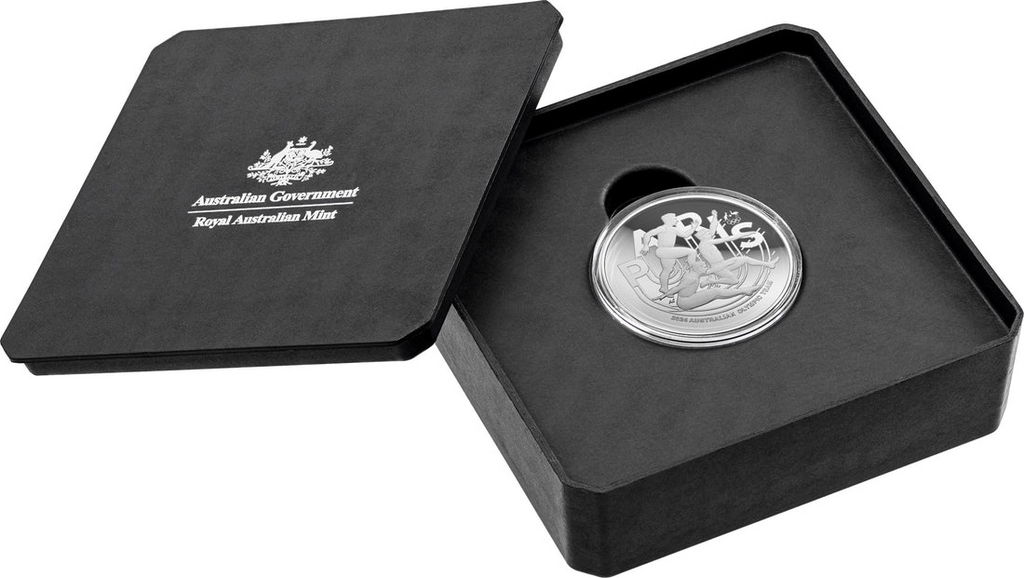 ROYAL AUSTRALIAN MINT - AUSTRALIAN OLYMPIC TEAM | 2024 $5 FINE SILVER PROOF DOMED COIN