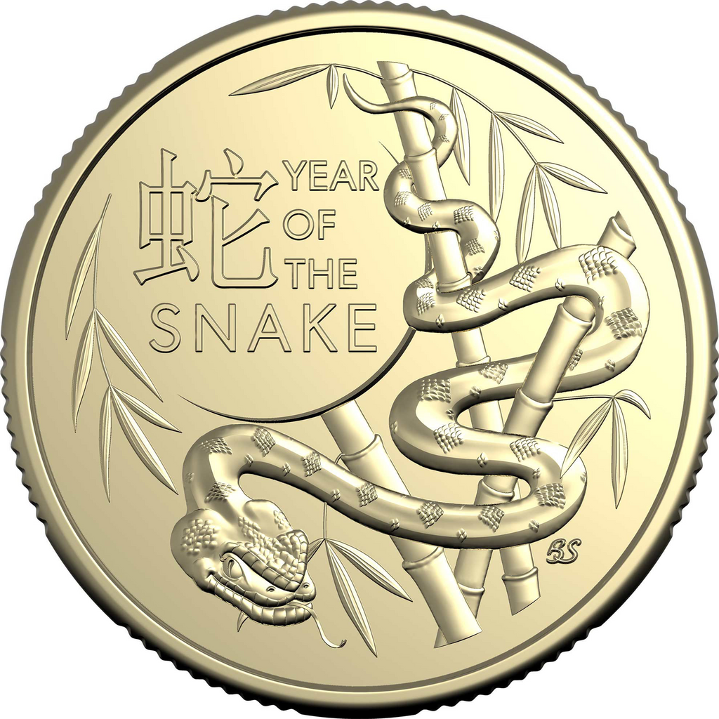 ROYAL AUSTRALIAN MINT - LUNAR SERIES | YEAR OF THE SNAKE | 2025 $1 UNCIRCULATED TWO COIN SET