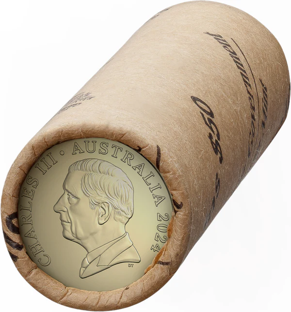 ROYAL AUSTRALIAN MINT - COIN ROLLED | 2024 $2 KING CHARLES III  NON-PREMIUM 