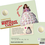 ROYAL AUSTRALIAN MINT - AWW CHILDREN'S BIRTHDAY COOKBOOK | 2025 $1 ALBR UNCIRCULATED COIN | DOLLY VARDEN