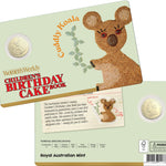 ROYAL AUSTRALIAN MINT - AWW CHILDREN'S BIRTHDAY COOKBOOK | 2025 $1 ALBR UNCIRCULATED COIN | CUDDLY KOALA