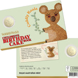 ROYAL AUSTRALIAN MINT - AWW CHILDREN'S BIRTHDAY COOKBOOK | 2025 $1 ALBR UNCIRCULATED COIN | CUDDLY KOALA