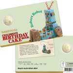 ROYAL AUSTRALIAN MINT - AWW CHILDREN'S BIRTHDAY COOKBOOK | 2025 $1 ALBR UNCIRCULATED COIN | ROBERT ROBOT