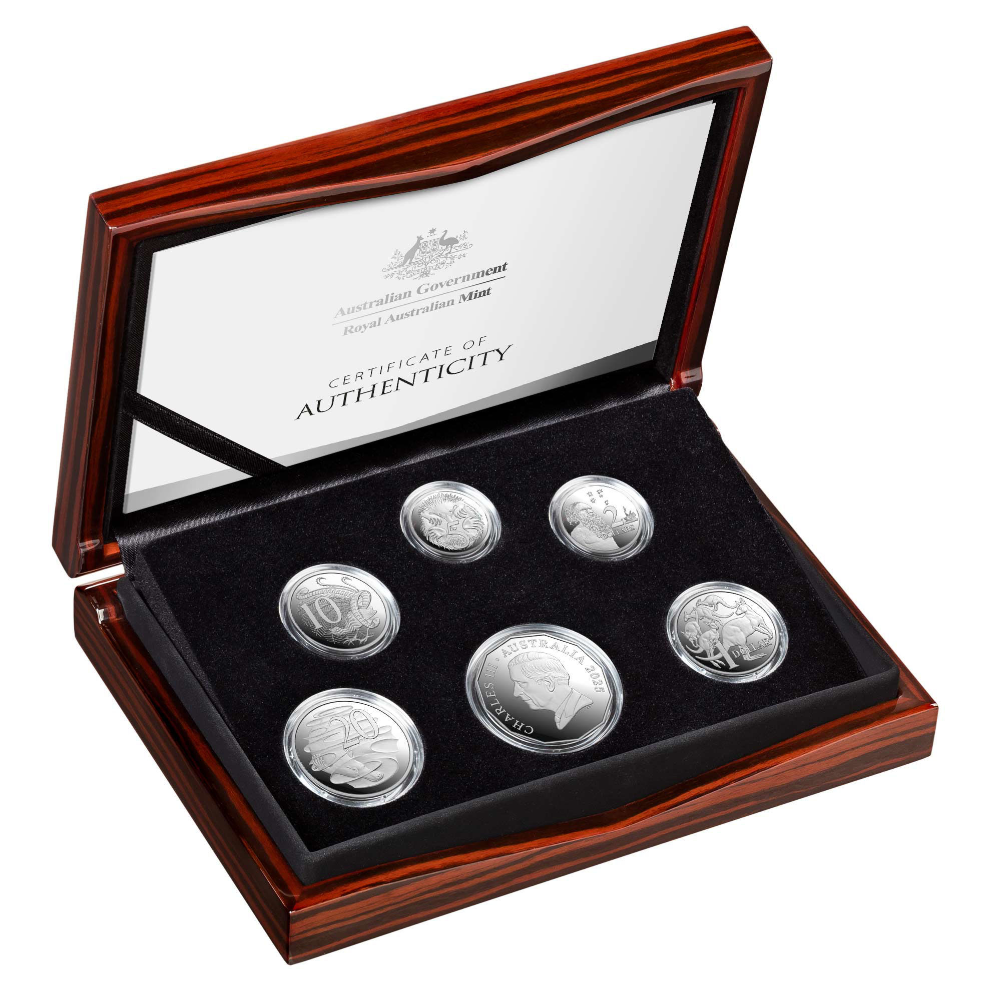 ROYAL AUSTRALIAN MINT - 2025 SILVER PROOF SIX COIN SET