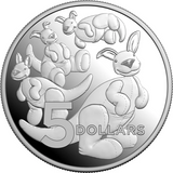 ROYAL AUSTRALIAN MINT - 2024 BABY COIN | $5 1OZ SILVER PROOF | TOY KANGAROO