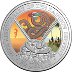 ROYAL AUSTRALIAN MINT -  2025 20 CENT COLOURED UNCIRC COIN  | 50TH ANNIVERSARY OF THE RAINBOW SERPENT