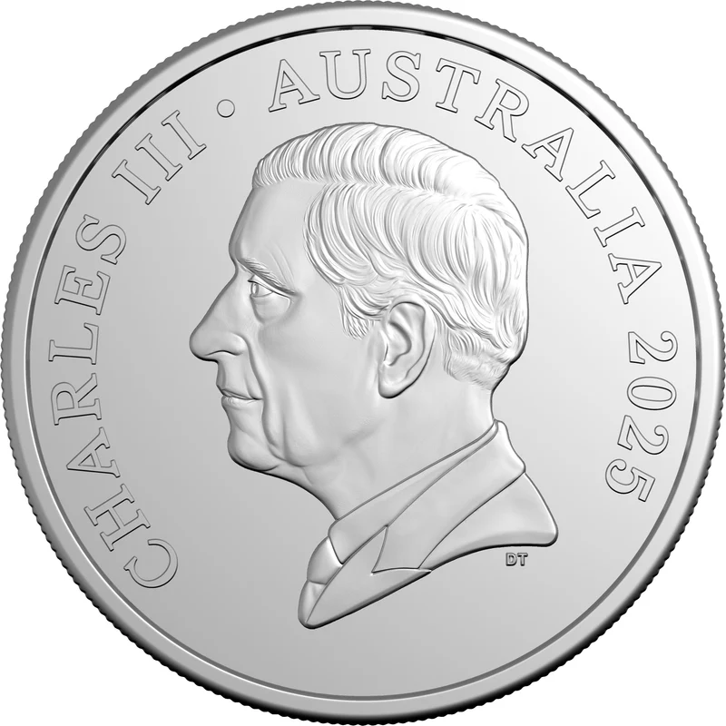 ROYAL AUSTRALIAN MINT -  2025 20 CENT COLOURED UNCIRC COIN  | 50TH ANNIVERSARY OF THE RAINBOW SERPENT