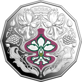 ROYAL AUSTRALIAN MINT -  2025 50C COLOURED FINE SILVER PROOF COIN | CHRISTMAS FESTIVE FLORALS
