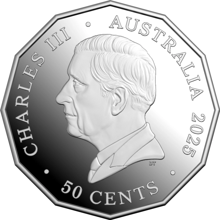 ROYAL AUSTRALIAN MINT -  2025 50C COLOURED FINE SILVER PROOF COIN | CHRISTMAS FESTIVE FLORALS