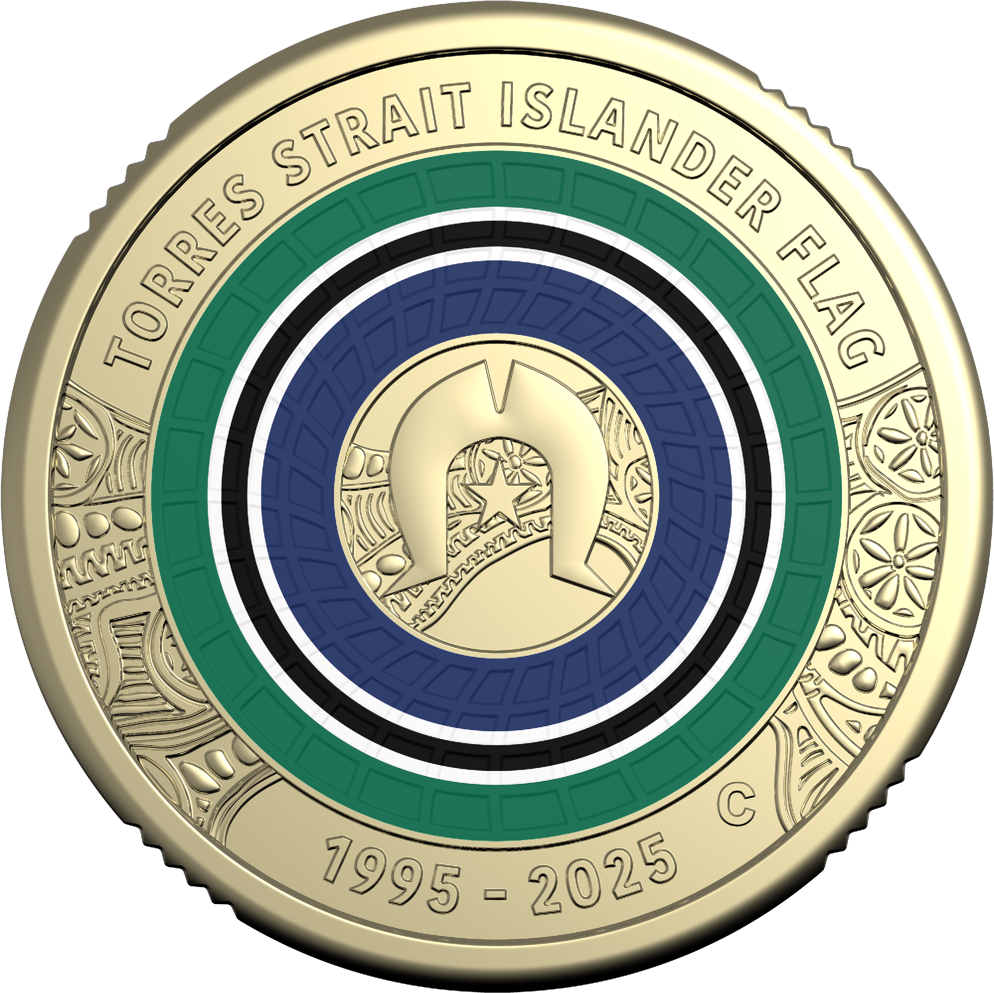 ROYAL AUSTRALIAN MINT - 30TH ANNIVERSARY OF THE TORRES STRAIGHT ISLANDER FLAG | 2025 $2 C MINTMARK UNCIRC COIN