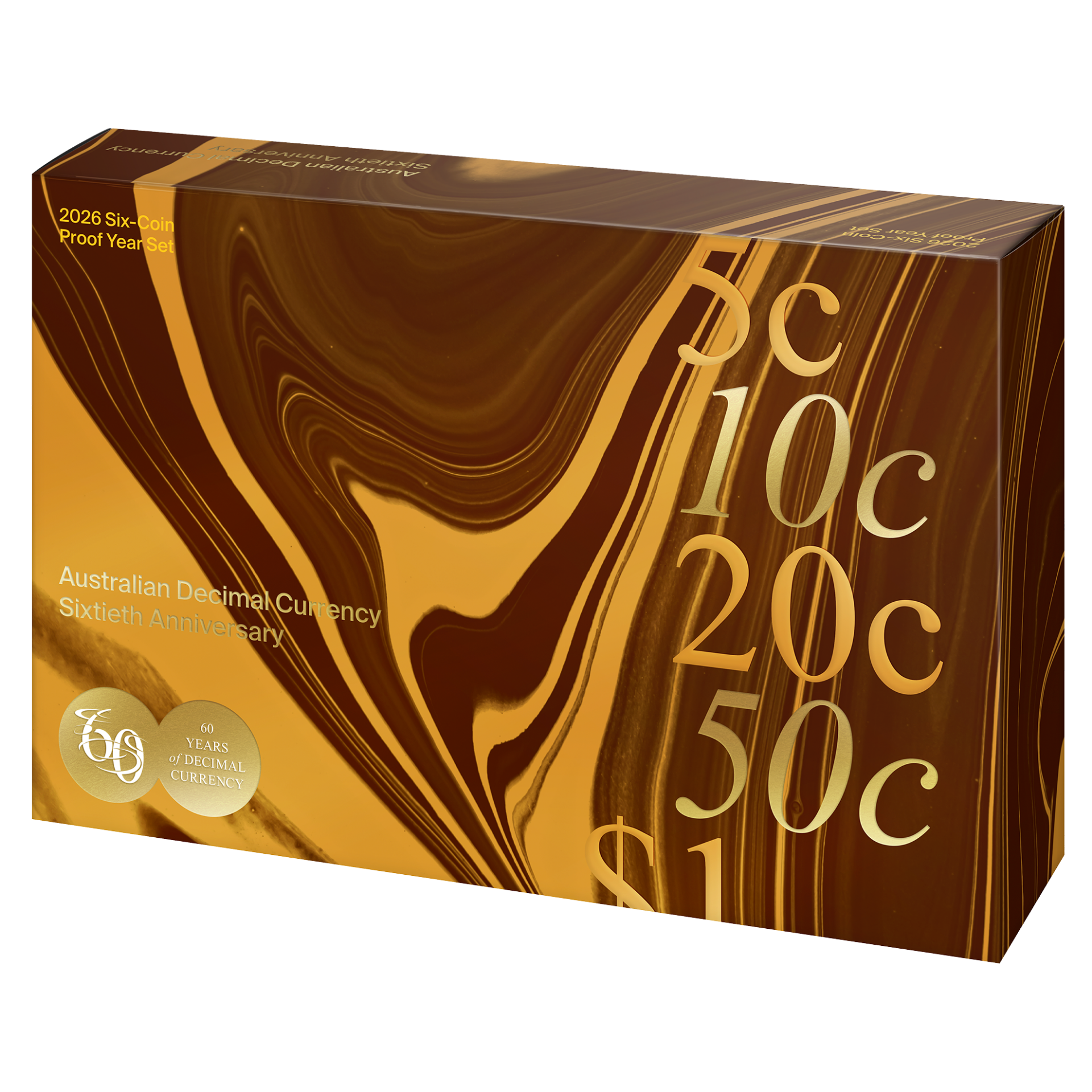 ROYAL AUSTRALIAN MINT - 2026 PROOF SIX-COIN YEAR SET | DECIMAL CURRENCY 60TH