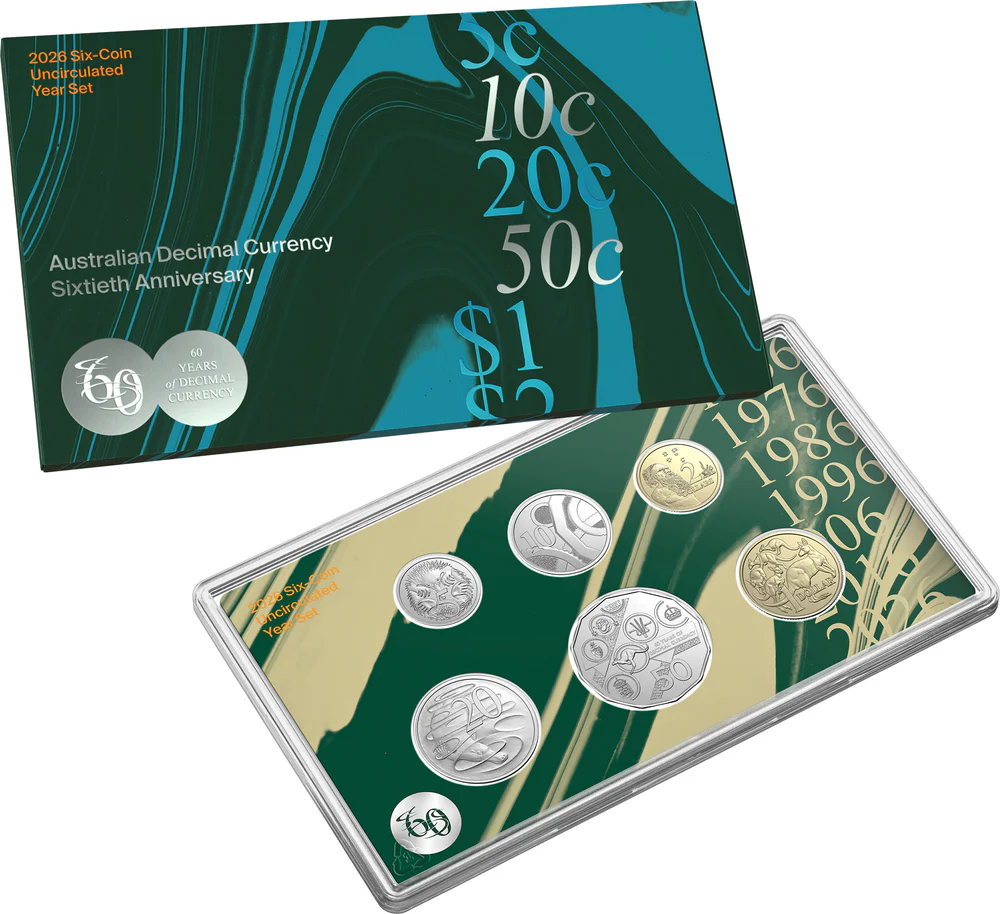 ROYAL AUSTRALIAN MINT - 2026 UNCIRCULATED SIX-COIN YEAR SET | DECIMAL CURRENCY