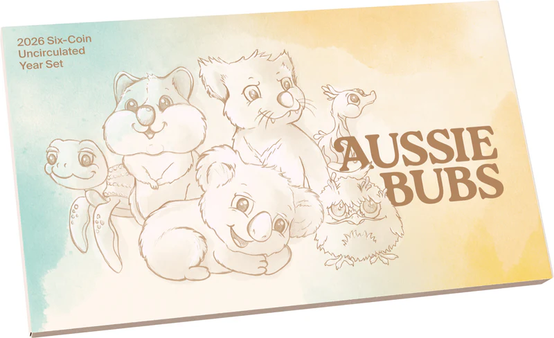 ROYAL AUSTRALIAN MINT - AUSSIE BUBS 2026 SIX COIN UNCIRCULATED BABY YEAR SET