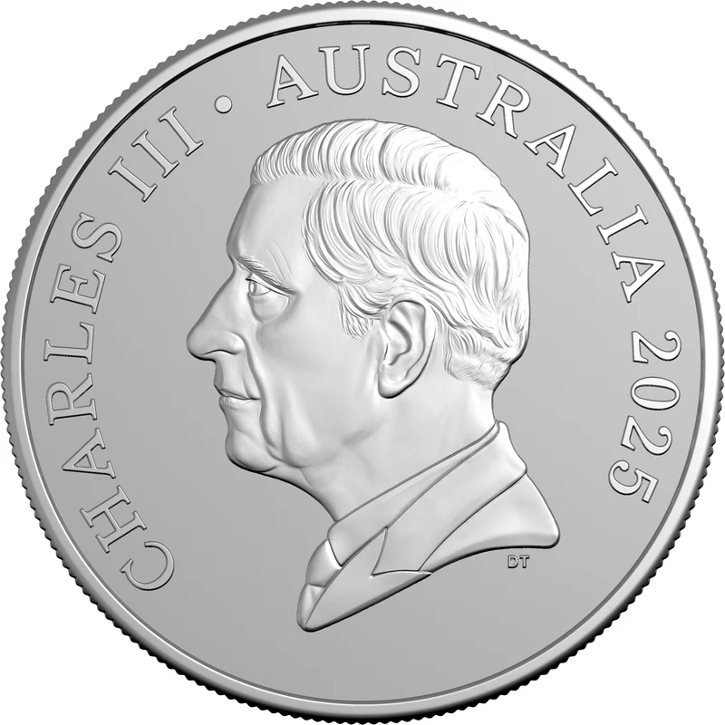 ROYAL AUSTRALIAN MINT -  2025 $1 1OZ FINE SILVER FROSTED UNCIRC. COIN | KANGAROO SERIES