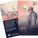 ROYAL AUSTRALIAN MINT - DAWN SERVICE 2026 $2 C MINTMARK COLOURED UNCIRCULATED COIN IN CARD