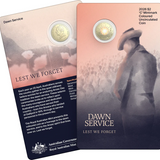 ROYAL AUSTRALIAN MINT - DAWN SERVICE 2026 $2 C MINTMARK COLOURED UNCIRCULATED COIN IN CARD