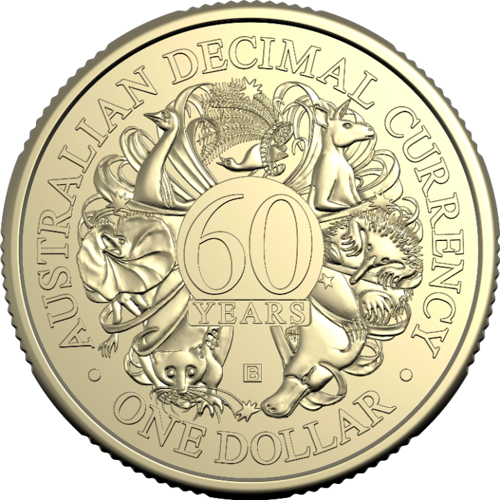 ROYAL AUSTRALIAN MINT - 2026 $1 MINTMARK AND PRIVY MARK 4 COIN SET | 60TH ANNIVERSARY OF DECIMAL CURRENCY