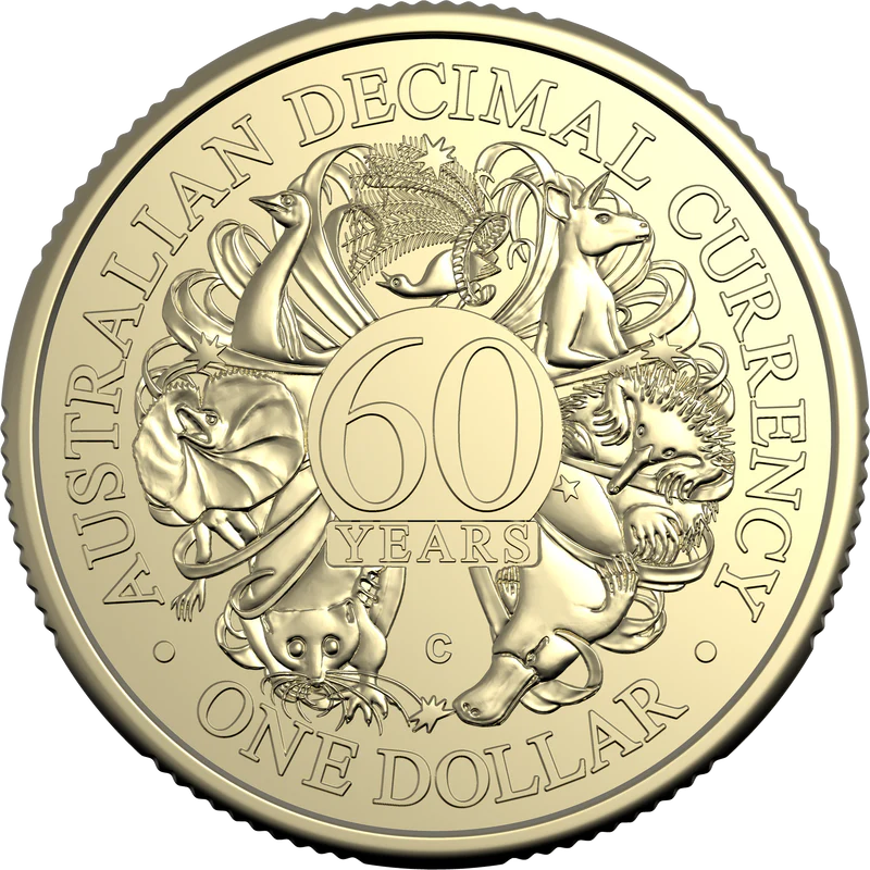 ROYAL AUSTRALIAN MINT - 2026 $1 MINTMARK AND PRIVY MARK 4 COIN SET | 60TH ANNIVERSARY OF DECIMAL CURRENCY