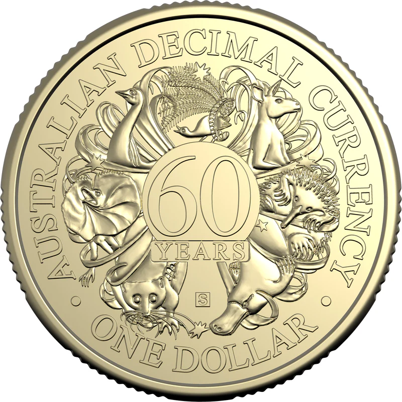 ROYAL AUSTRALIAN MINT - 2026 $1 MINTMARK AND PRIVY MARK 4 COIN SET | 60TH ANNIVERSARY OF DECIMAL CURRENCY