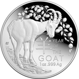 ROYAL AUSTRALIAN MINT - 2027 $5 LUNAR SERIES - YEAR OF THE GOAT SILVER PROOF DOMED COIN