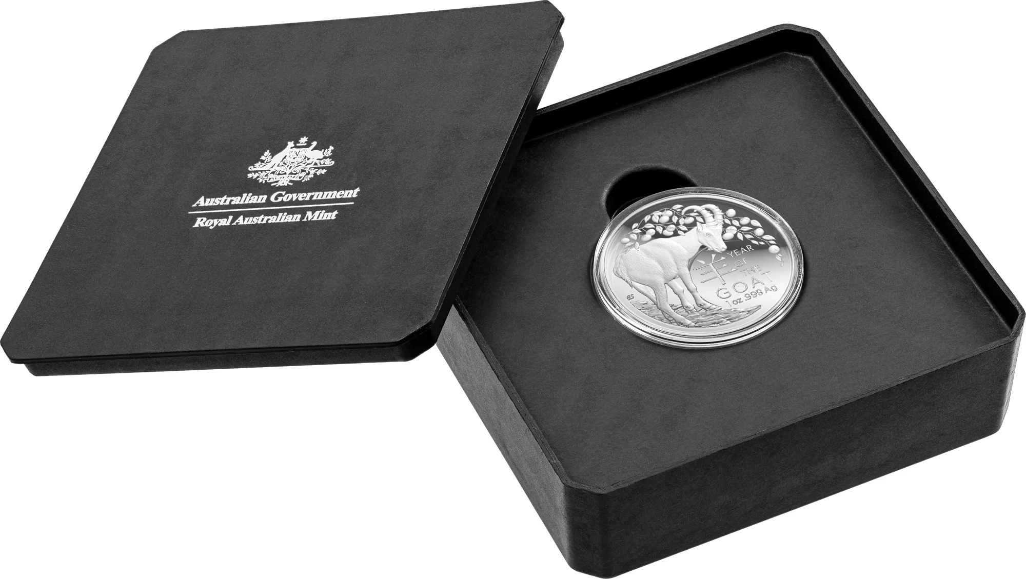 ROYAL AUSTRALIAN MINT - 2027 $5 LUNAR SERIES - YEAR OF THE GOAT SILVER PROOF DOMED COIN