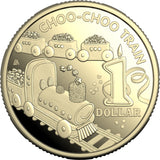 ROYAL AUSTRALIAN MINT - AWW CHILDREN'S BIRTHDAY COOKBOOK | 2025 $1 CHOO CHOO TRAIN PROOF COIN AND BOOK