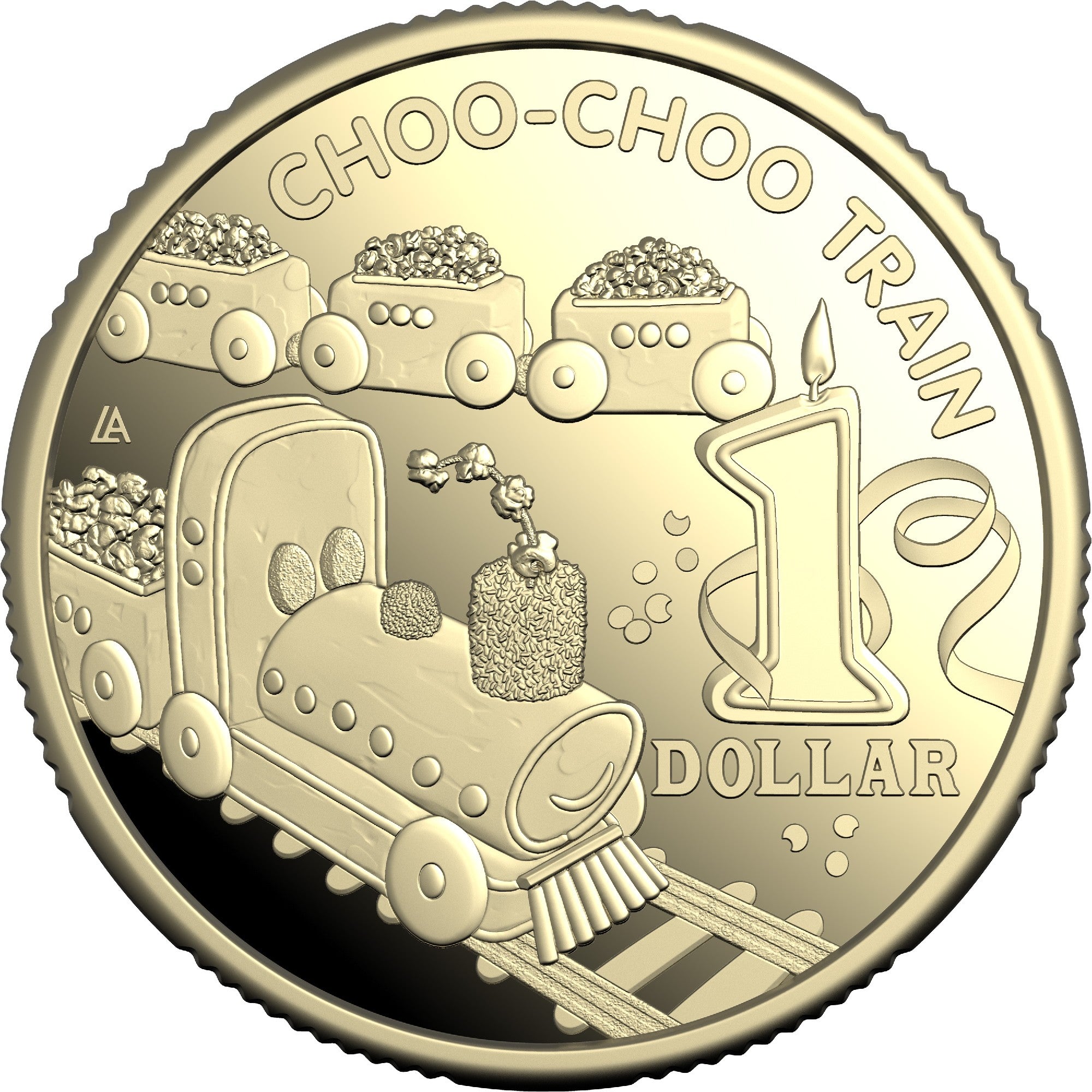 ROYAL AUSTRALIAN MINT - AWW CHILDREN'S BIRTHDAY COOKBOOK | 2025 $1 CHOO CHOO TRAIN PROOF COIN AND BOOK