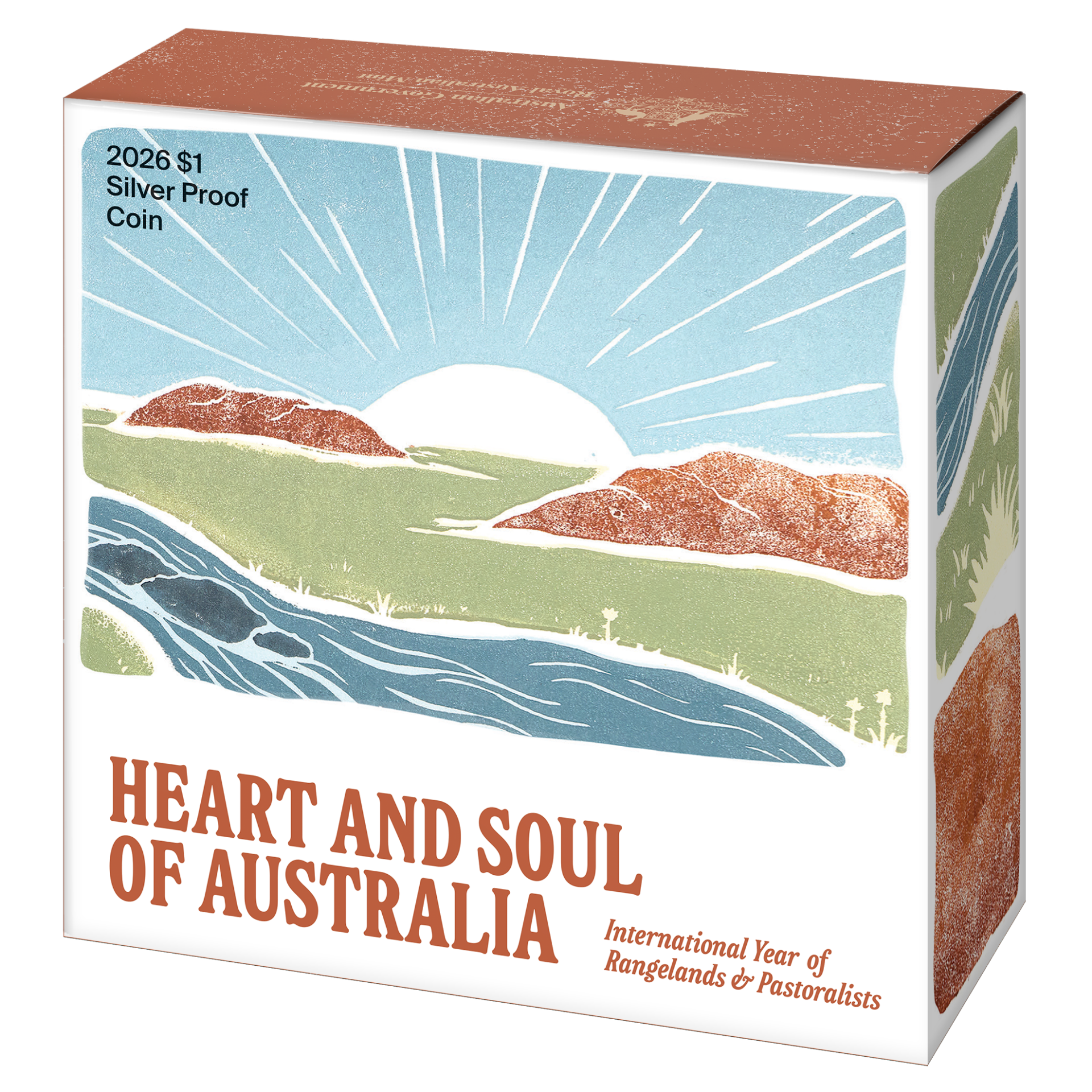ROYAL AUSTRALIAN MINT - HEART AND SOUL OF AUSTRALIA - $1 SILVER PROOF COIN