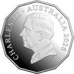 ROYAL AUSTRALIAN MINT - 2026 50C COLOURED SILVER PROOF COIN | FIRST TELEVISION BROADCAST 70TH