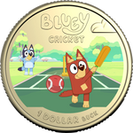 ROYAL AUSTRALIAN MINT - 2027 $1 COLOURED UNCIRCULATED COIN | BLUEY CRICKET