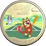ROYAL AUSTRALIAN MINT - 2027 $1 COLOURED UNCIRCULATED COIN | BLUEY CRICKET