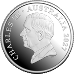 ROYAL AUSTRALIAN MINT - 2027 $1 COLOURED SILVER PROOF COIN | BLUEY CRICKET
