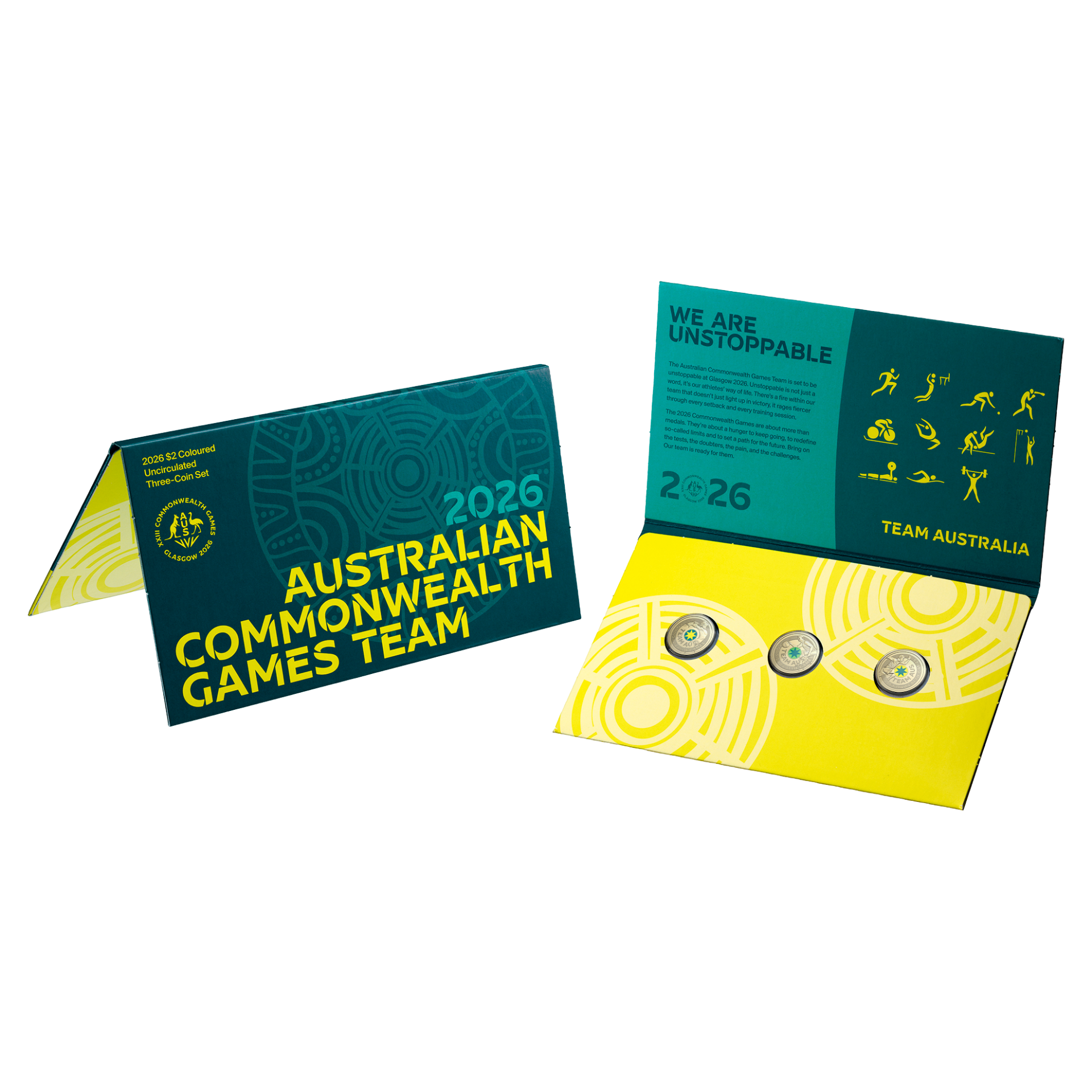 ROYAL AUSTRALIAN MINT - 2026 COMMONWEALTH GAMES | $2 THREE-COIN SET