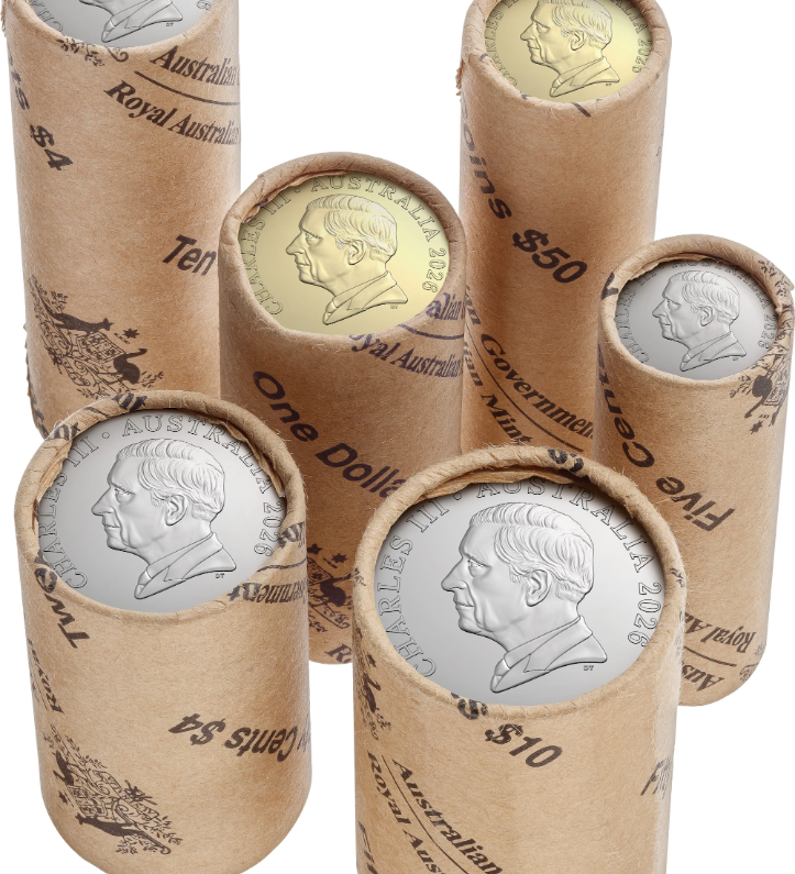 ROYAL AUSTRALIAN MINT - 2026 ROYAL AUSTRALIAN MINT PREMIUM 6 ROLLED COIN SET