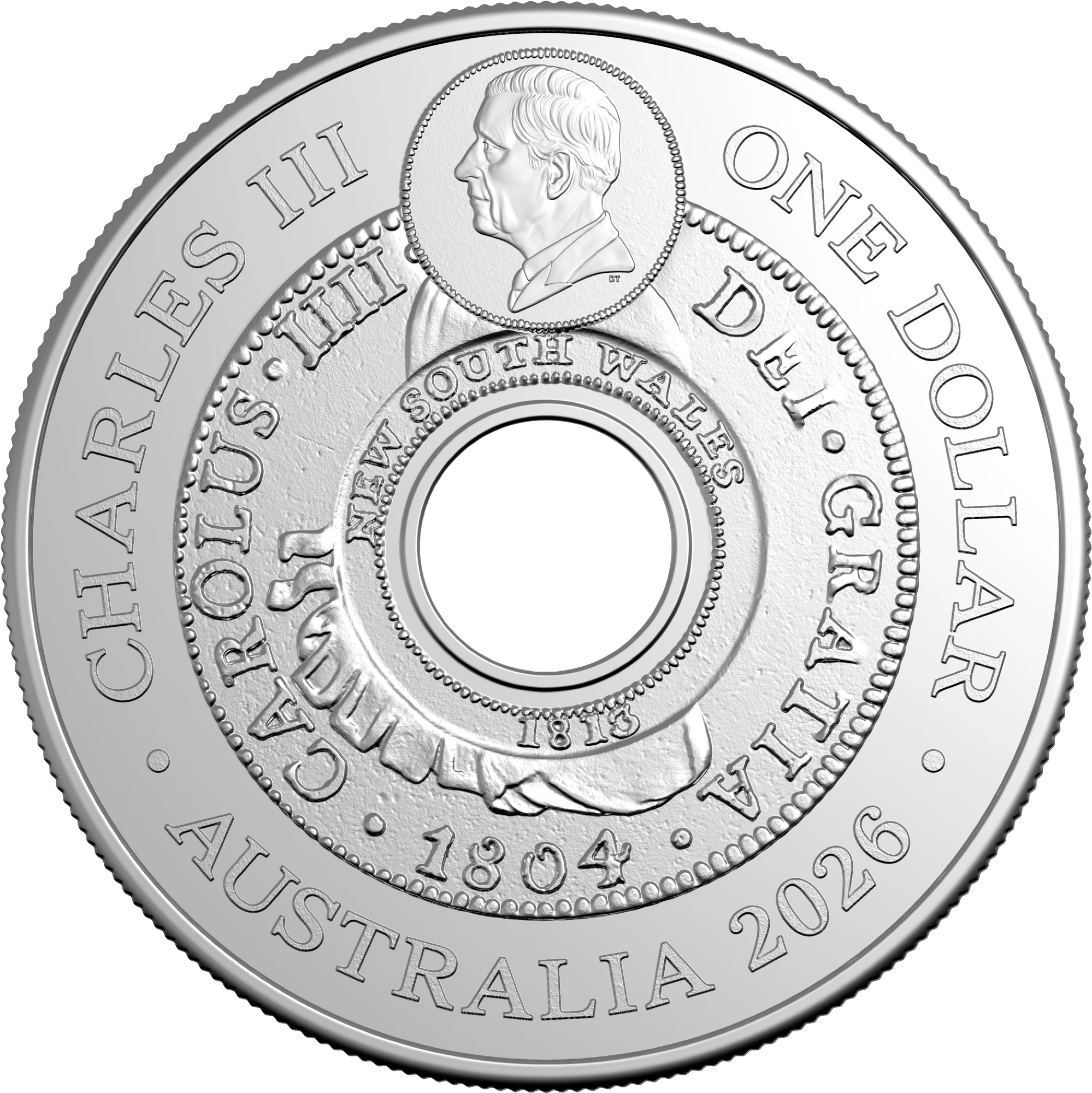ROYAL AUSTRALIAN MINT - 2026 $1 HOLEY DOLLAR UNCIRCULATED COIN