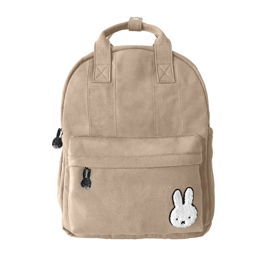 MIFFY - MIFFY CANVAS BACKPACK (L) - CREAM