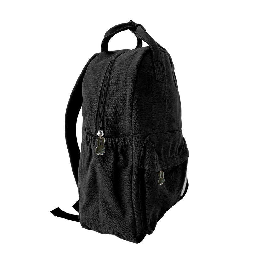 MIFFY - MIFFY CANVAS BACKPACK (L) - BLACK