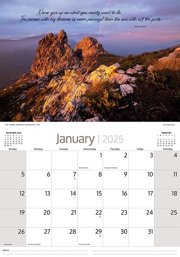 ARTIQUE - 2025 WALL CALENDAR | AUSTRALIA INSPIRED