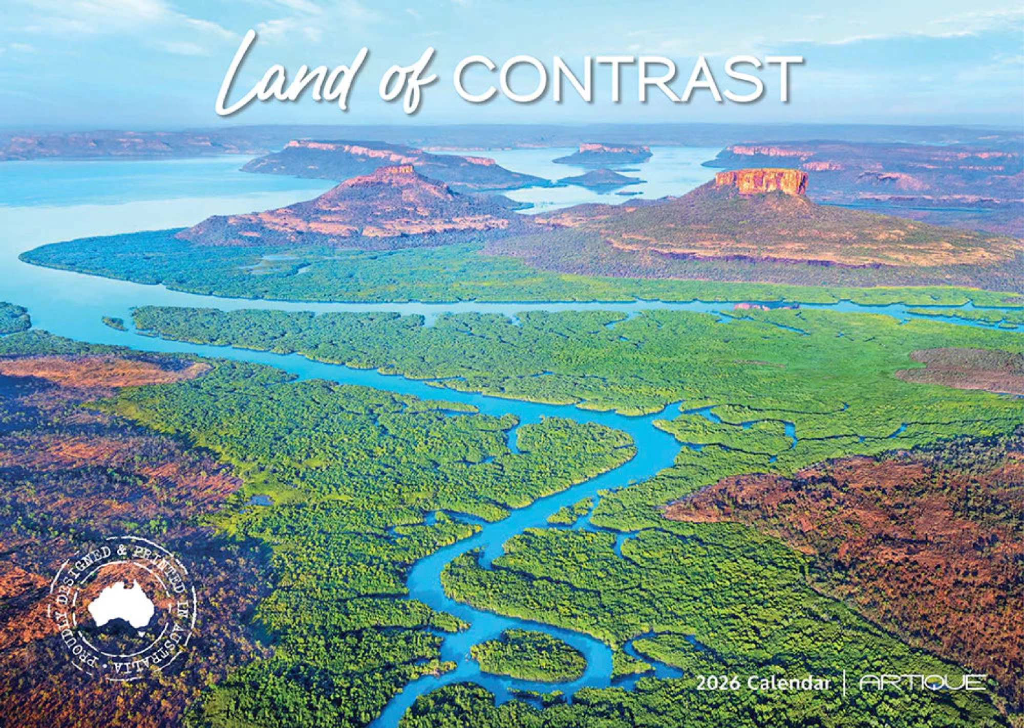 ARTIQUE - 2026 WALL CALENDAR | LAND OF CONTRAST