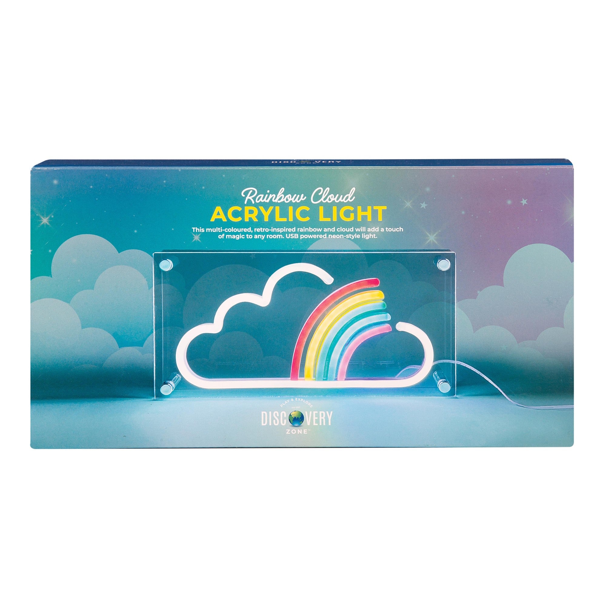 DISCOVERY ZONE - ACRYLIC LIGHT | RAINBOW CLOUD