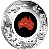 THE PERTH MINT - GREAT SOUTHERN LAND 2025 1OZ SILVER PROOF SNAKESKIN JASPER COIN