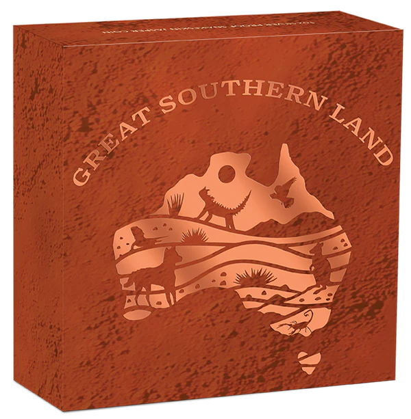 THE PERTH MINT - GREAT SOUTHERN LAND 2025 1OZ SILVER PROOF SNAKESKIN JASPER COIN