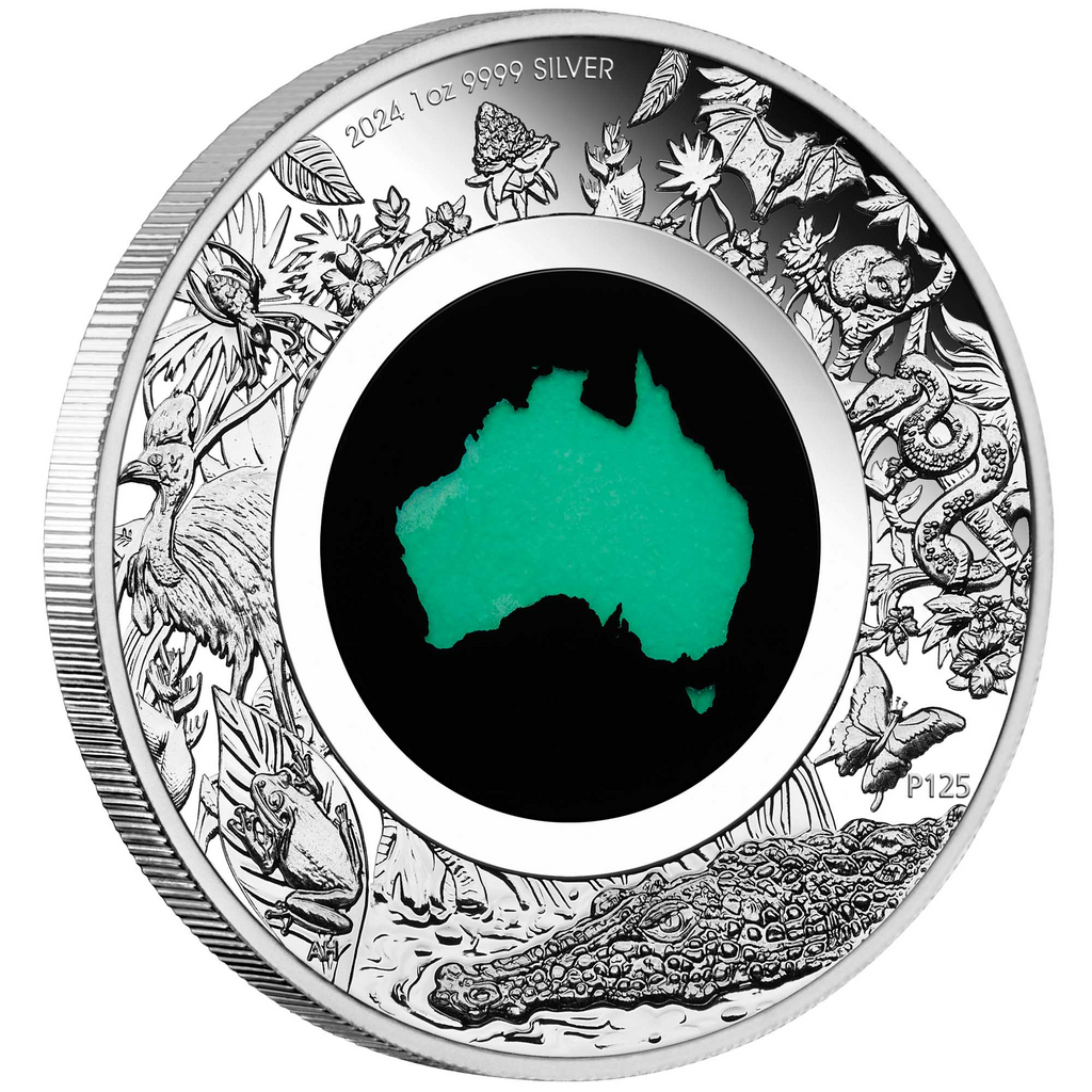 THE PERTH MINT - GREAT SOUTHERN LAND | 2024 1OZ SILVER PROOF CHRYSOPRASE COIN