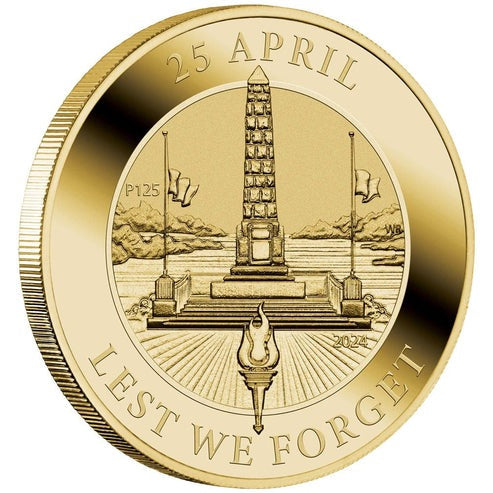 THE PERTH MINT - ANZAC DAY 2024 COIN IN CARD