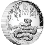 THE PERTH MINT - 2025 YEAR OF THE SNAKE 1OZ SILVER PROOF HIGH RELIEF COIN