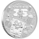 THE PERTH MINT - SPONGEBOB SQUAREPANTS 25TH ANNIVERSARY 2024 1OZ SILVER COIN 