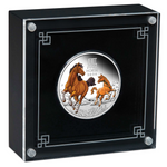 THE PERTH MINT - AUSTRALIAN LUNAR SERIES III 2026 YEAR OF THE HORSE 1OZ SILVER PROOF COLOURED COIN